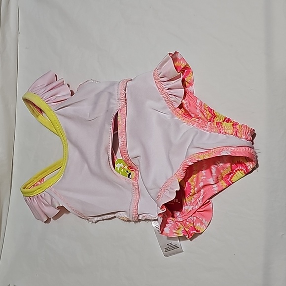 Penelope Mack Baby Girls Tie-Dye Heart Swimsuit Multicolor 12 Months New - Picture 4 of 10